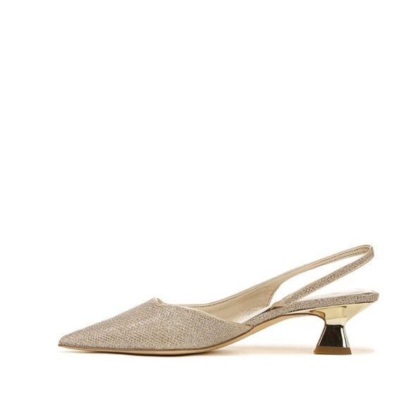 Franco Sarto Devin Slingback Pump In Platinum Fabric (WIDE) - Picture 9 of 10